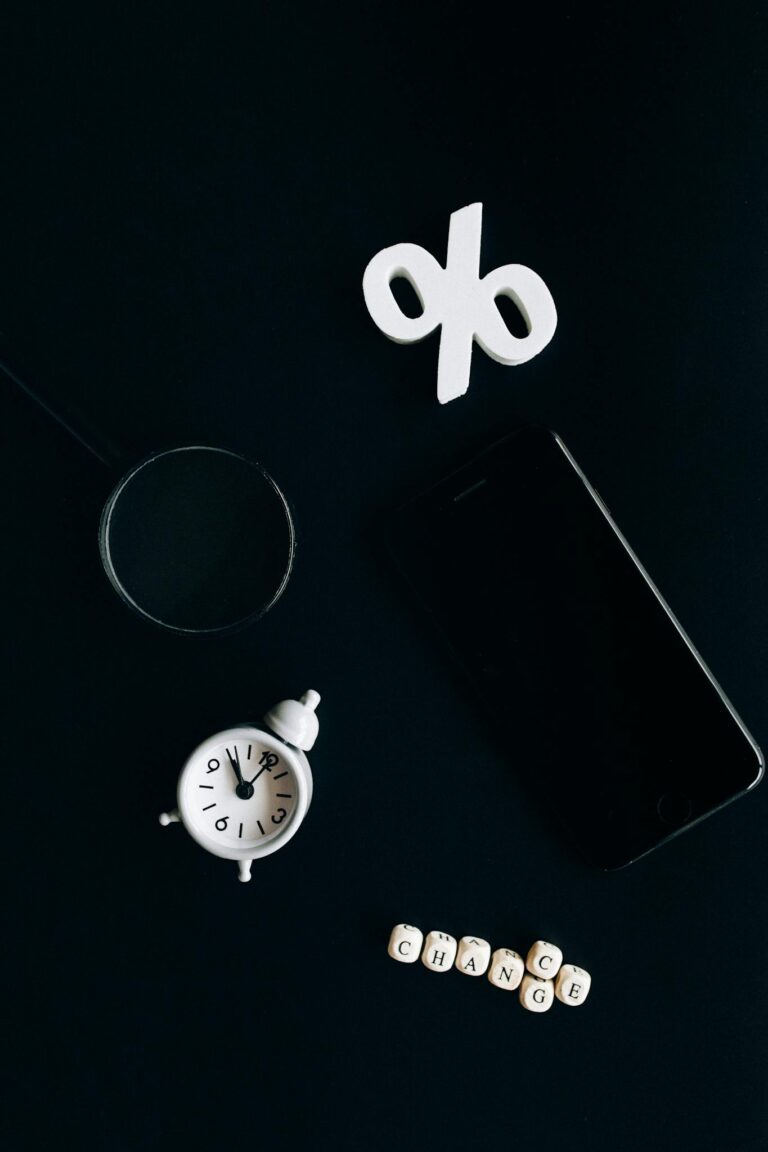 Black and White Analog Watch